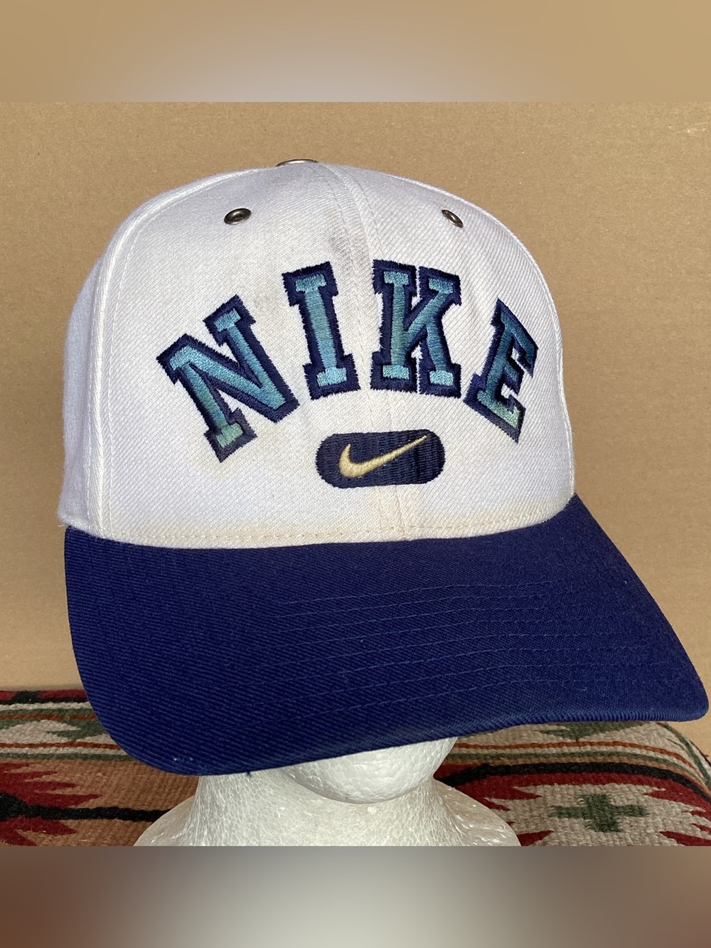 Vintage 1990s Nike Big letter arch logo SnapBack Hat